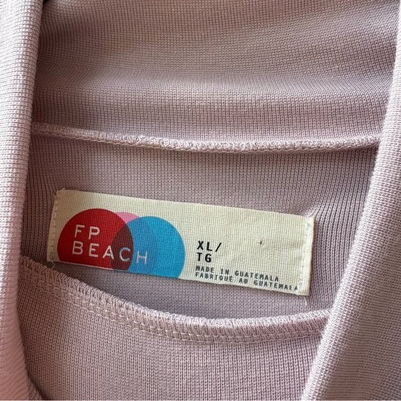 NWOT Free People Beach Good Feels Mock Neck Midi in Pink Size XL - Picture 3 of 6